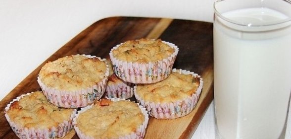 Маффины творожные с бананом