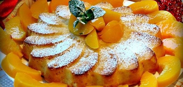 Ароматный пирог с абрикосами