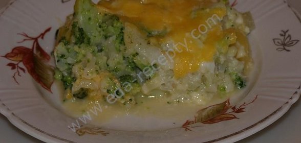 Запеканка из цветной капусты и брокколи