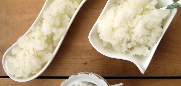 Гранита из березового и яблочного соков