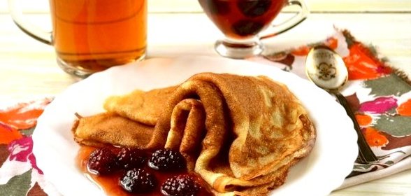 Творожные блины без муки