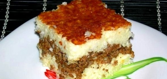 Запеканка рисовая с мясом