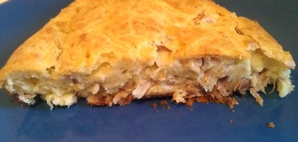 Быстрый пирог с курицей