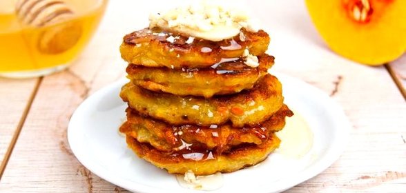 Тыквенно-банановые оладьи