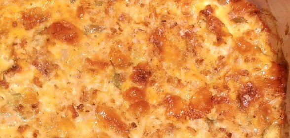 Запеканка из сыра, яблока и груши