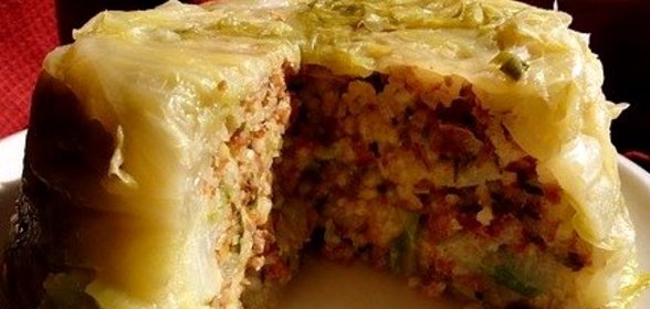 Капустная шарлотка