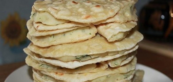 Татарские лепешки с картошкой