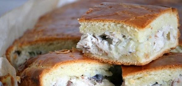 Пирог со скумбрией