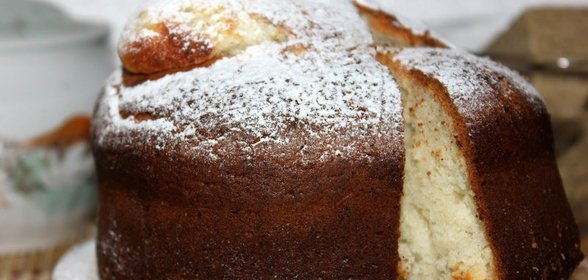 Творожный кулич