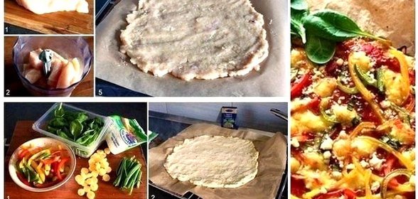Куриное филе под овощами и сыром «Спортивная пицца»
