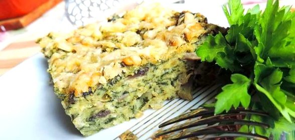 Запеканка из шпината и сыра