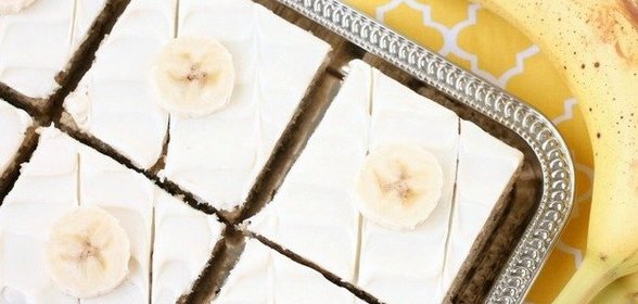 Банановый кекс в глазури