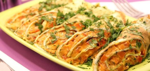 Рулеты из блинов