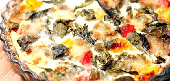 Пирог с разноцветным перцем