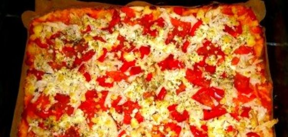 Диетическая пицца без муки