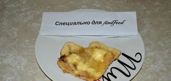 Пицца с курицей сыром и майонезом