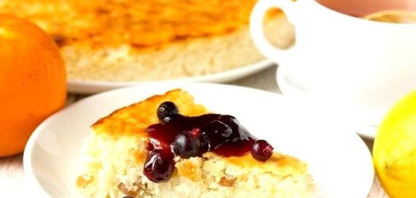 Рисовая запеканка с изюмом