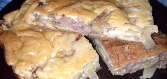 Заливной мясной пирог
