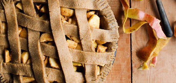 Вегетарианский яблочный пирог