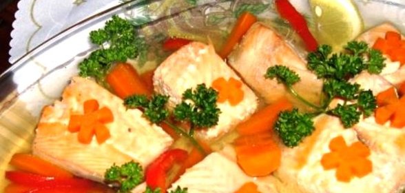 Заливное из рыбы в мультиварке