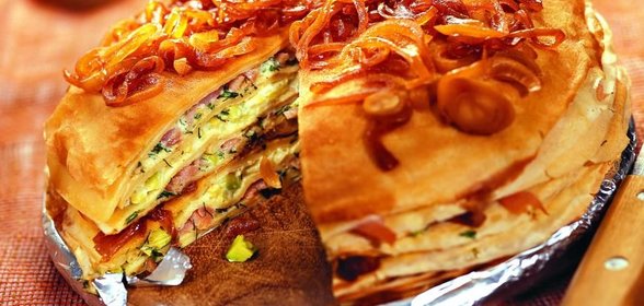 Блинчатый пирог закусочный