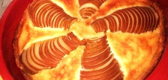 Пирог грушевый со сливками