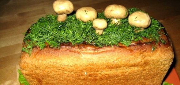 Салат в хлебе