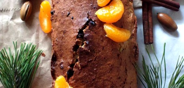 Мандариновый рождественский кекс