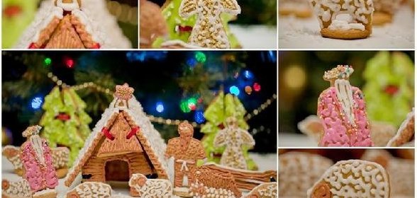 Вертеп из козульного теста