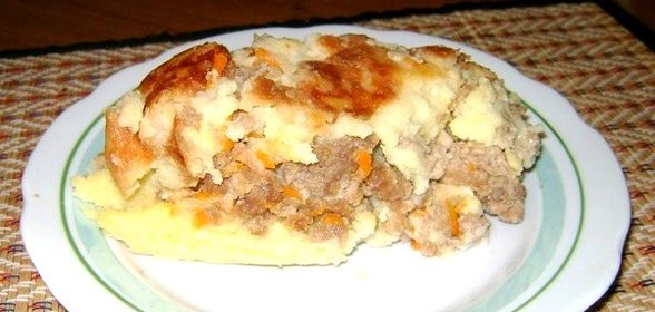 Картофельная запеканка с фаршем в мультиварке Редмонд