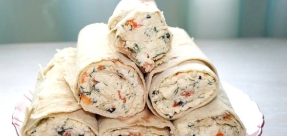 Лаваш с адыгейским сыром