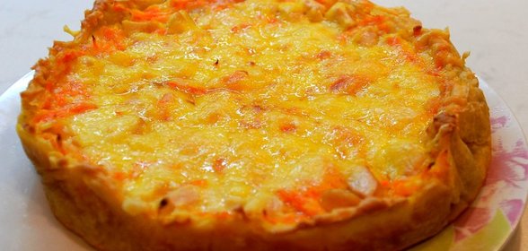 Запеканка с морковью и курицей