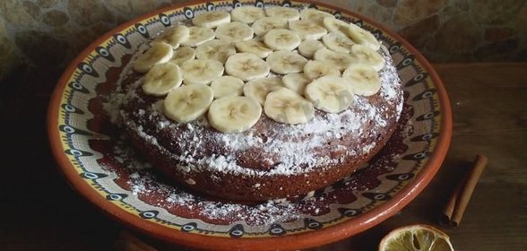 Банановый пирог в мультиварке