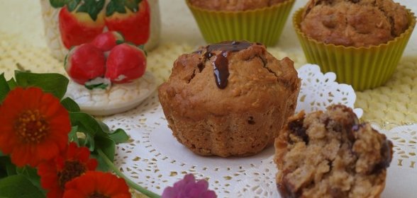 Кексы с изюмом и овсяными хлопьями