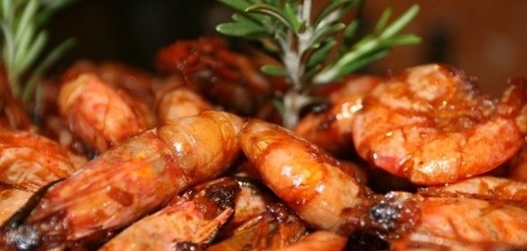 Креветки с розмарином