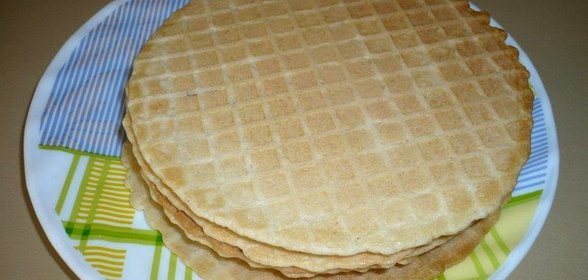 Постные хрустящие вафли