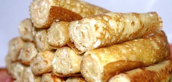 Блинчики с творогом на кефире