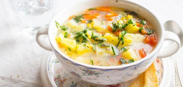 Картофельная похлебка со сладкой кукурузой