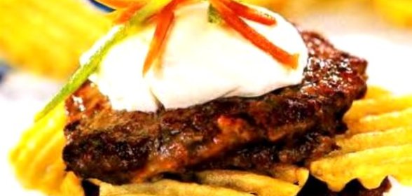 Оладьи печёночные с луком