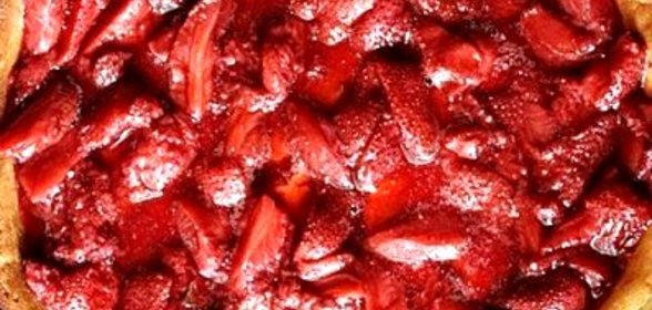 Творожник с клубникой
