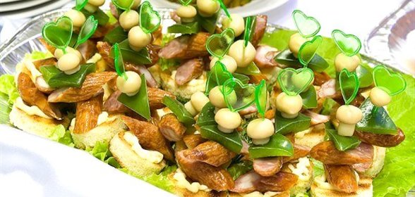 Бутерброды закусочные с грибами