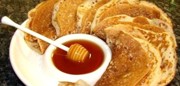 Гречневые блины (с пшеничной мукой)