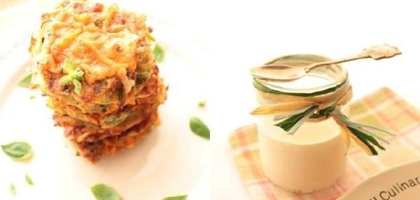 Овощные оладушки с сырной корочкой