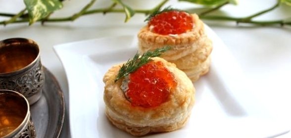 Волованы с икрой