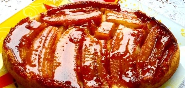 Постный банановый пирог