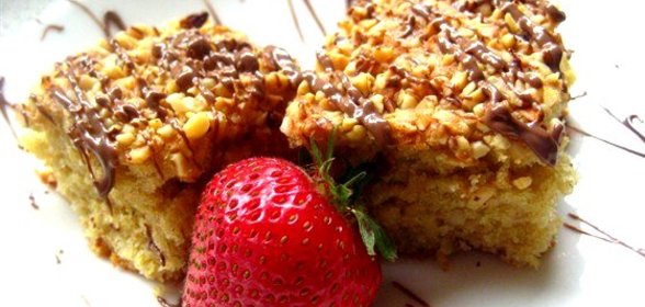 Пирог с лесными орехами