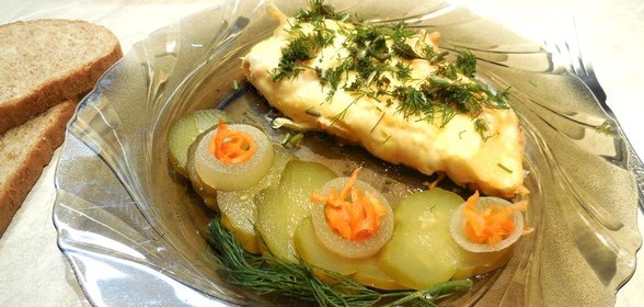 Картофельная запеканка с горбушей