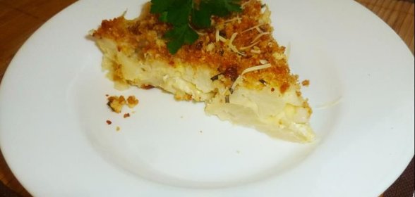 Запеканка из макарон и цветной капусты