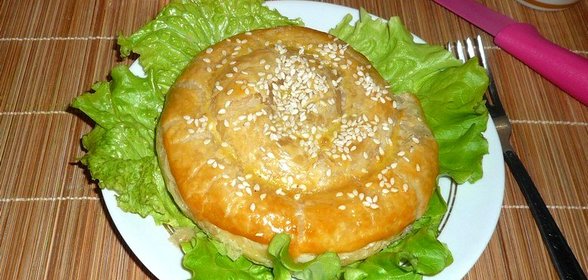 Улитки из слоеного теста