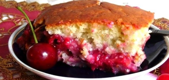 Пирог из жидкого теста